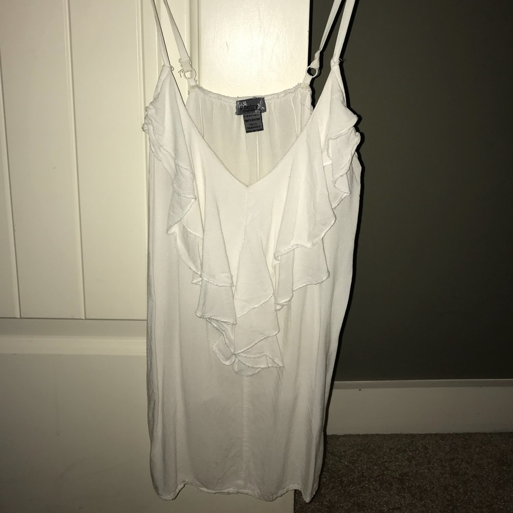 Boutique white tank top sz S